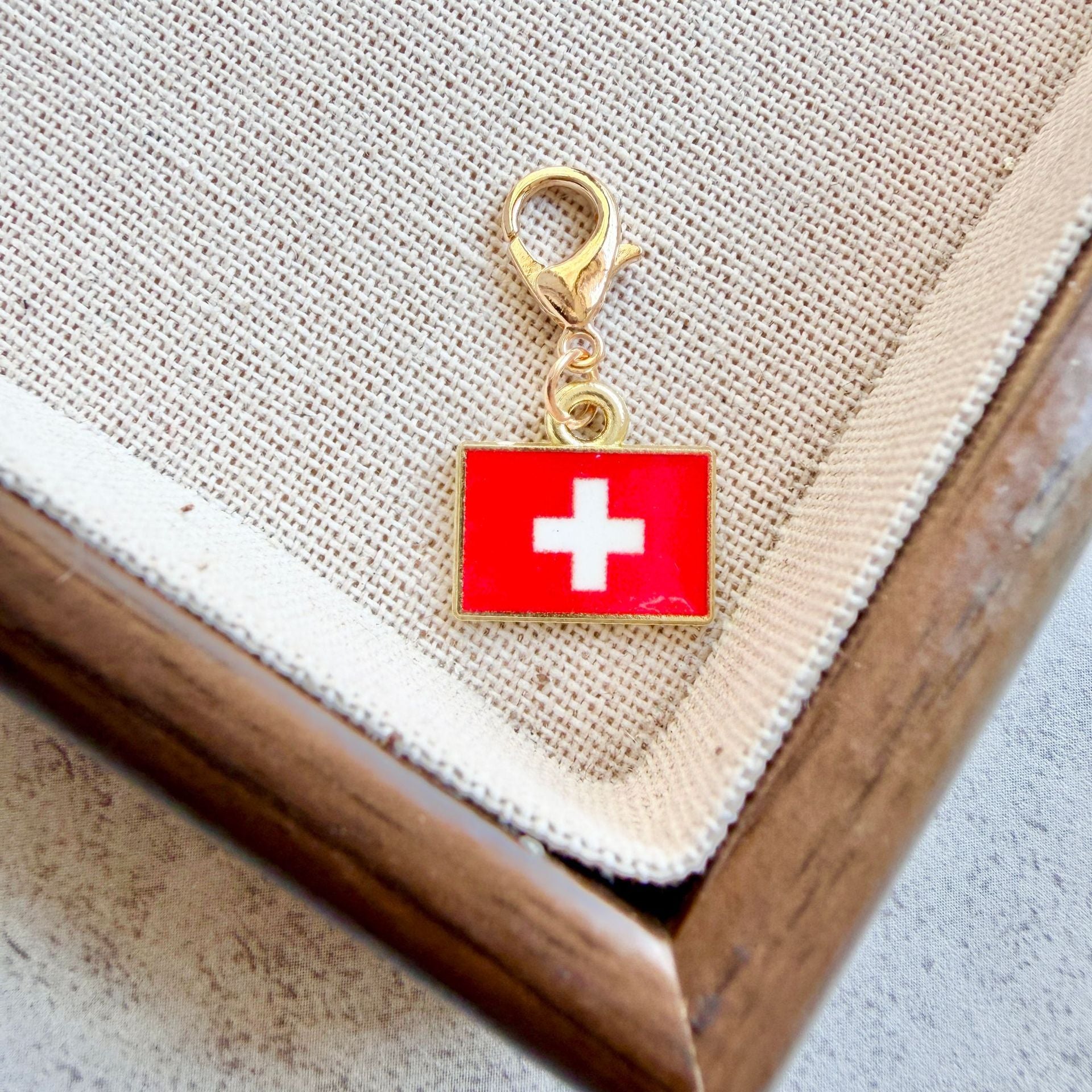 Enamel Flag Keychain Pendant