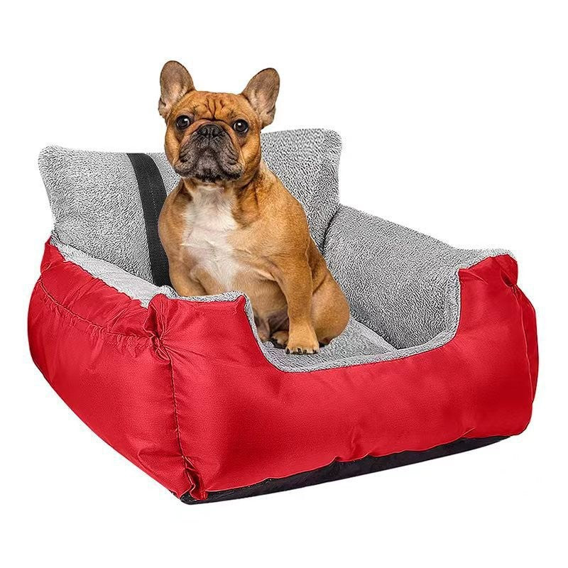 Detachable Washable Pet Car Seat Bed