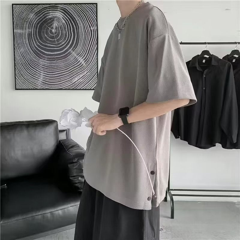 Mens Buckle Detail Short Sleeve Tshirt