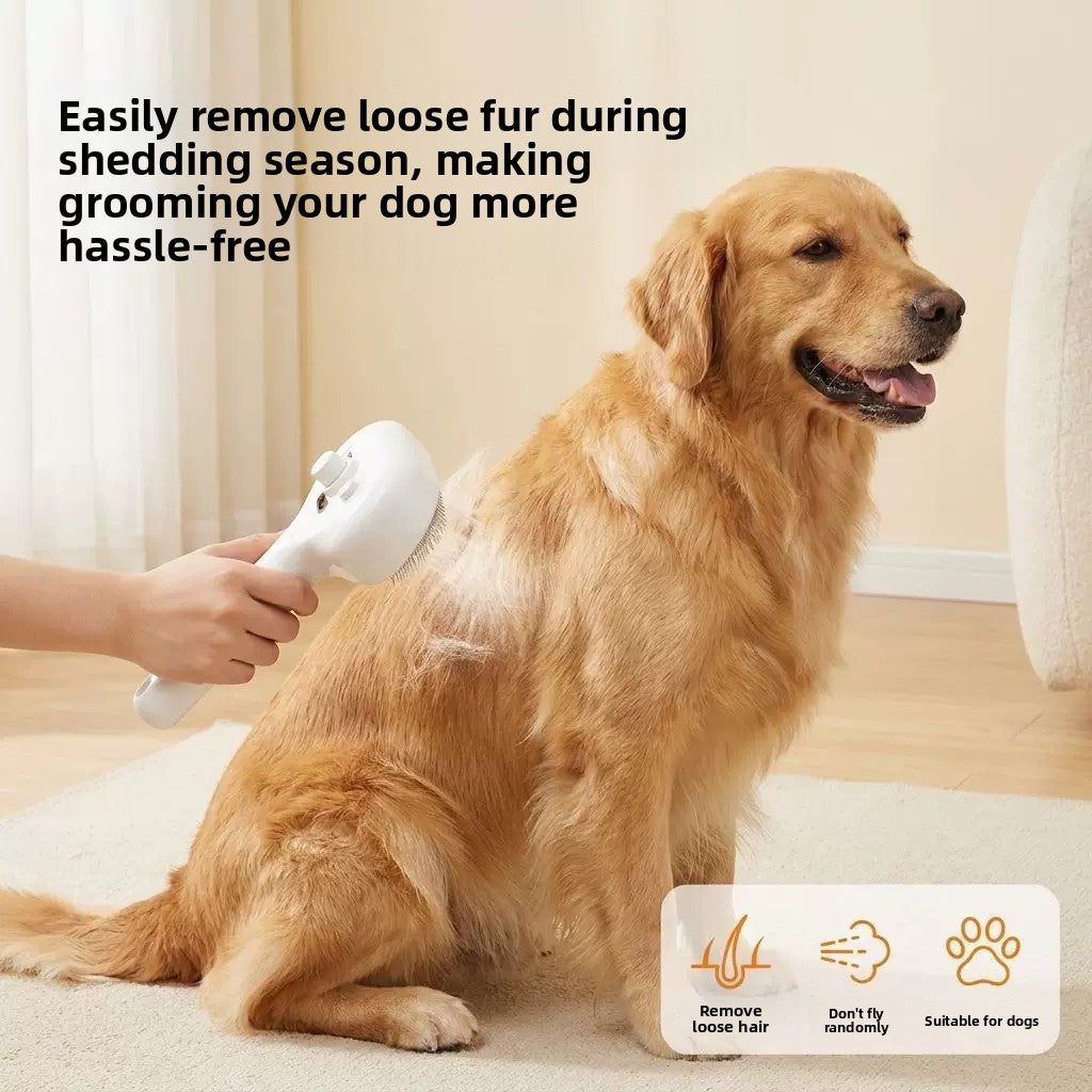 Pet Steam Grooming Spray Massage Brush