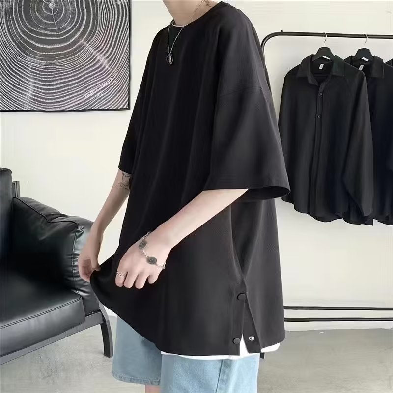 Mens Buckle Detail Short Sleeve Tshirt