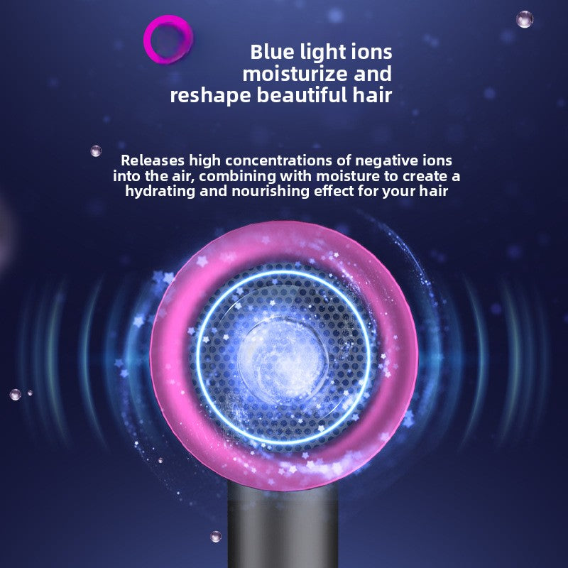 Hammer Style Hair Dryer with Negative Ion and Blue Light