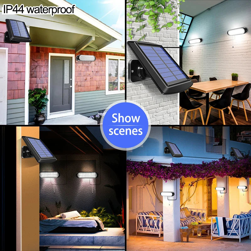 Newest 20 led Solar Lamp Separable Solar Panel and Light With Line Waterproof Pull- Switch Lighting Available Outdoor or Indoor