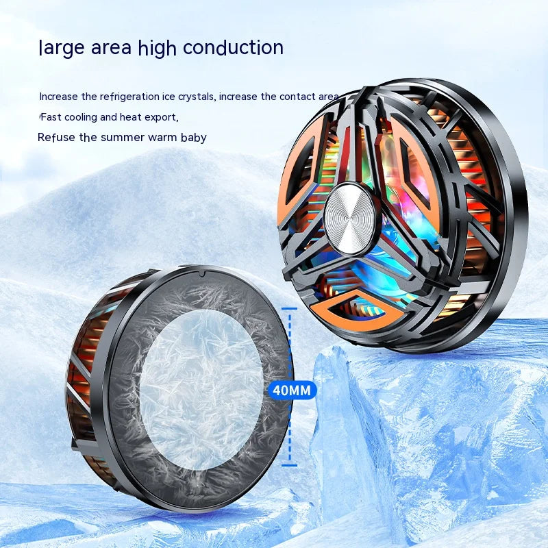 15W GT31 Mobile Cooler for Mobile Phones Magnetic Attraction Back Clip Mobile Fan