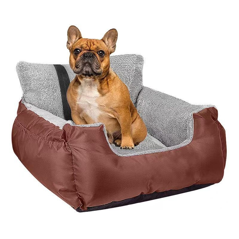 Detachable Washable Pet Car Seat Bed